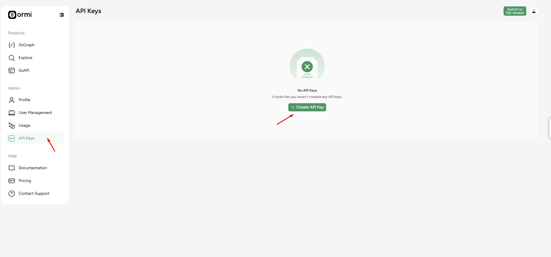 Create an API key