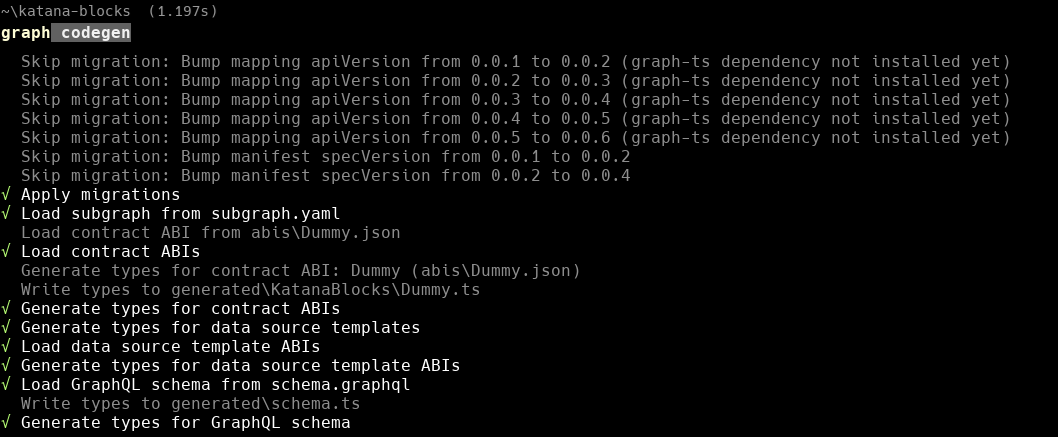 Run codegen