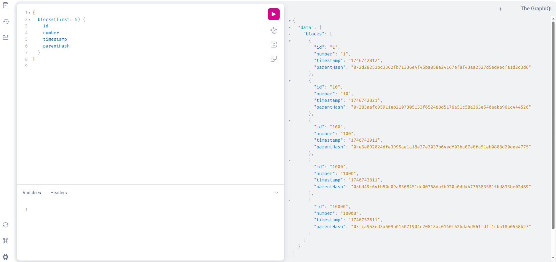 graphql query